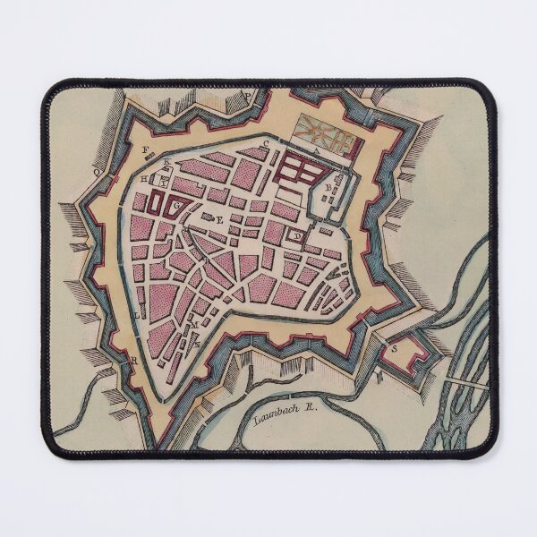 Item preview, Vintage Map of Munich Germany (1800) designed and sold by BravuraMedia.