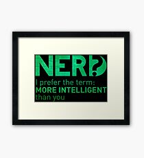 Nerd Framed Print