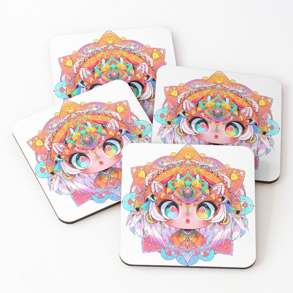 Item preview, Kawaii Mandala Character with Big Eyes designed and sold by Newborninfant.