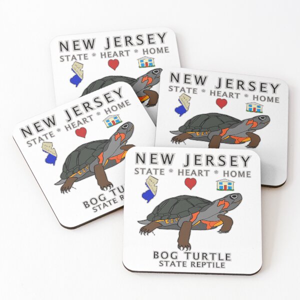 Item preview, New Jersey - Bog Turtle - State, Heart, Home - state symbols designed and sold by Colleen Macomber.