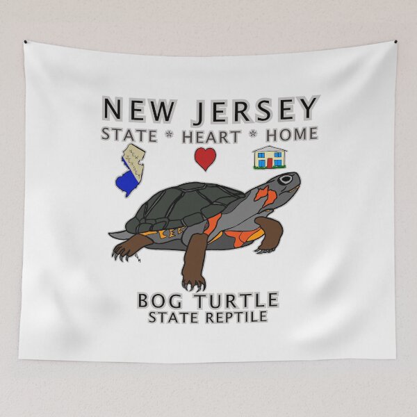 Item preview, New Jersey - Bog Turtle - State, Heart, Home - state symbols designed and sold by Colleen Macomber.