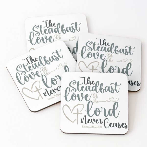 Item preview, Steadfast Love, Lamentations 3:22, Christian Bible Scripture designed and sold by Jessica Dommer.