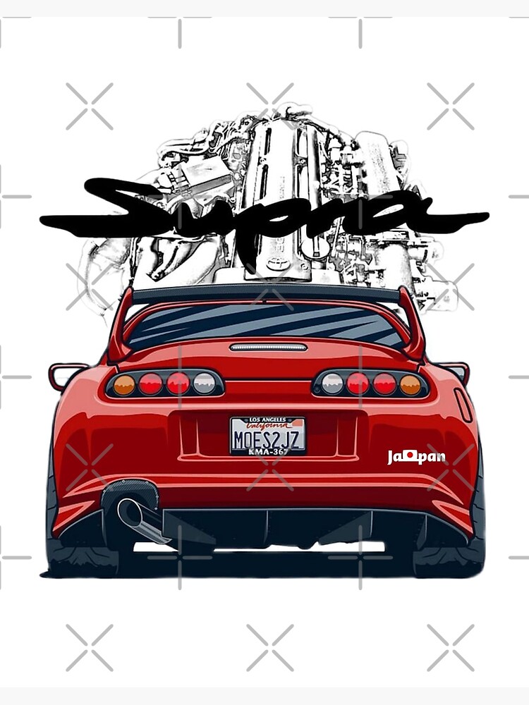 Nippon JDM Toyota Supra MK4 | Art Board Print