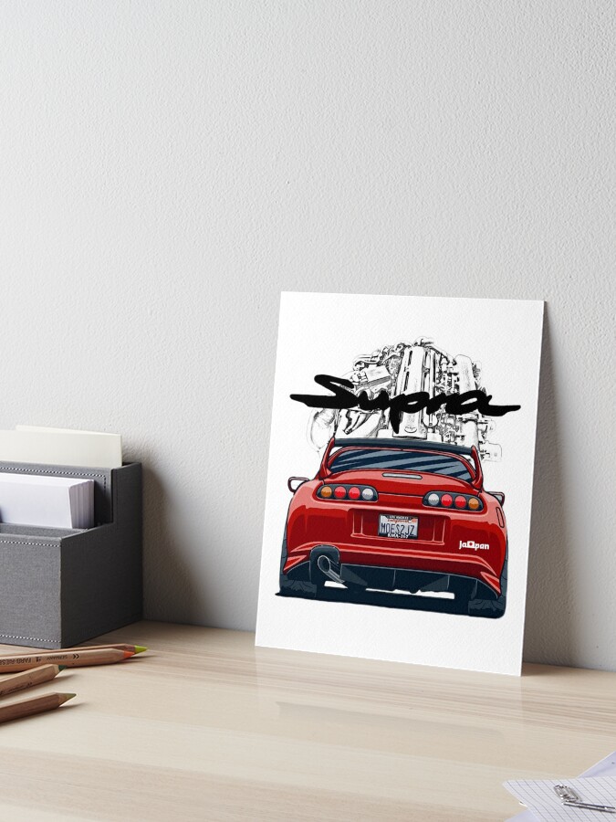 Nippon JDM Toyota Supra MK4 | Art Board Print