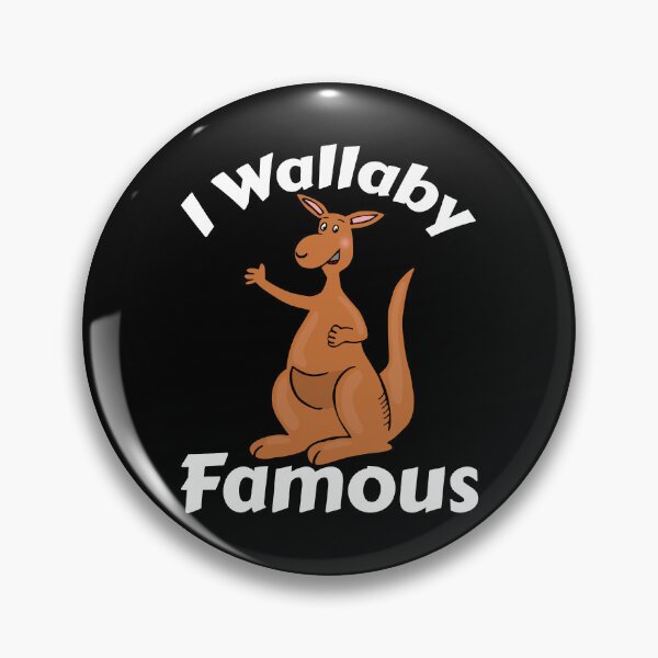 Item preview, I Wallaby Famous cartoon dark designed and sold by Aurorapod.