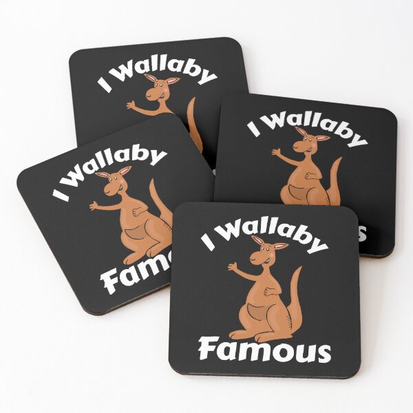 Item preview, I Wallaby Famous cartoon dark designed and sold by Aurorapod.