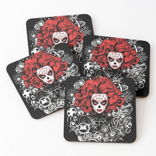 Item preview, Spirited Fusion Black Widow Sugar Skull designed and sold by MuseOfMilo.