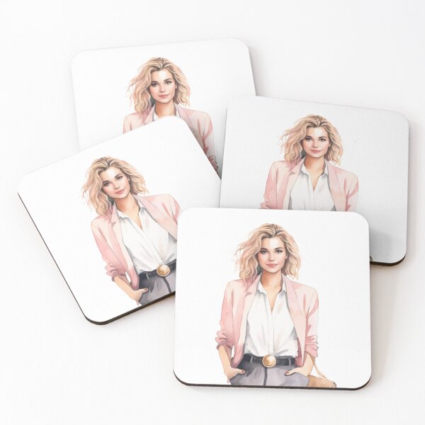 Item preview, Powerful Blonde Watercolor Woman designed and sold by DreamBiggerBabe.