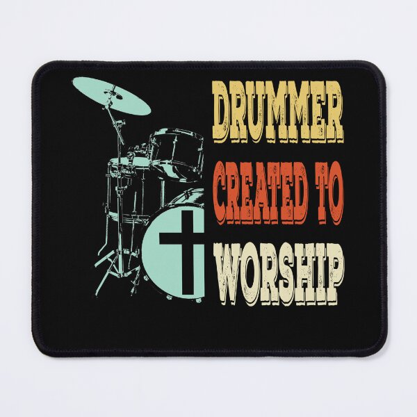 Item preview, Drummer Created To Worship Christian Musician designed and sold by DonnaPeaches.