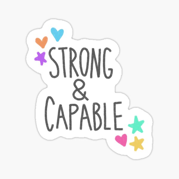 Item preview, strong & capable designed and sold by sunnystarlight.