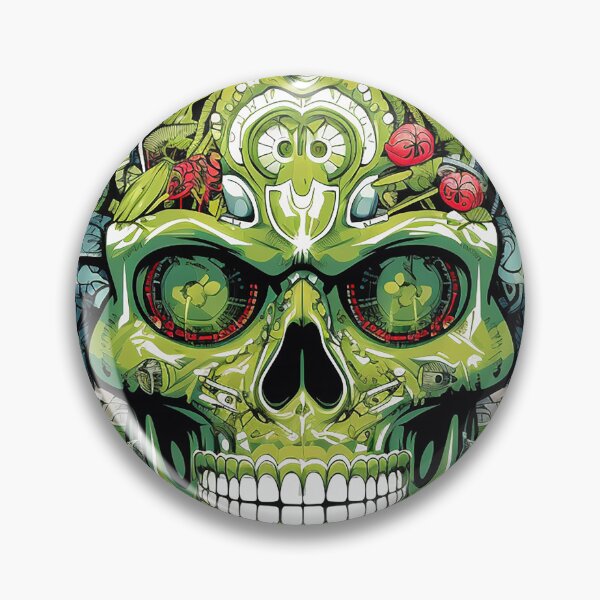 Artikelvorschau, Dynamic Fusion Green Sugar Skull entworfen und verkauft von MuseOfMilo.