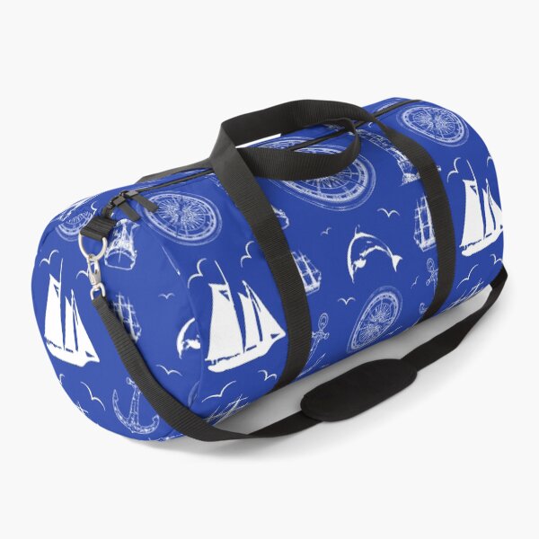 Item preview, Ships and Dolphin's pattern, Midnight Blue designed and sold by Pear Tree Studio.
