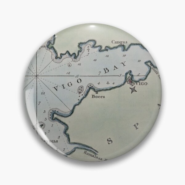 Item preview, Vintage Map of Vigo Bay Spain (1800) designed and sold by BravuraMedia.