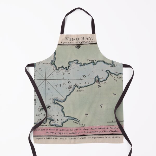 Item preview, Vintage Map of Vigo Bay Spain (1800) designed and sold by BravuraMedia.