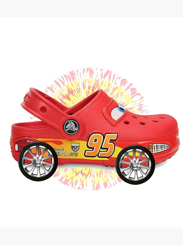 Lightning Mcqueen Crocs With Wheels Hotsell, 51% OFF |  