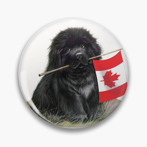 Item preview, Newfie puppy with Canadian flag designed and sold by Patricia Reeder Eubank.