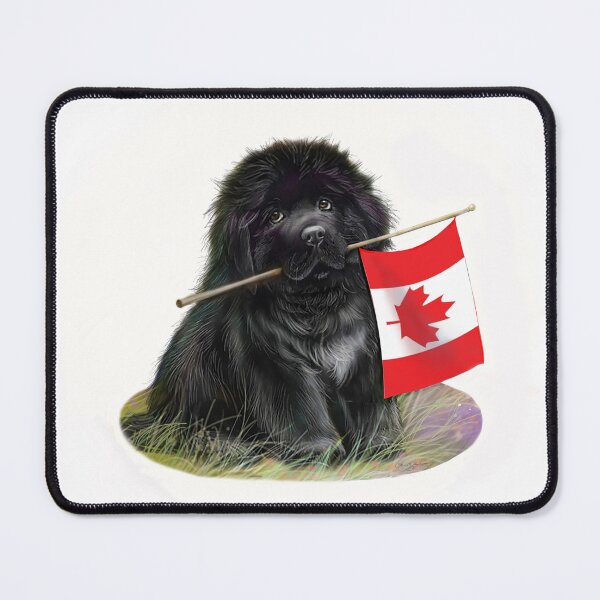 Item preview, Newfie puppy with Canadian flag designed and sold by Patricia Reeder Eubank.
