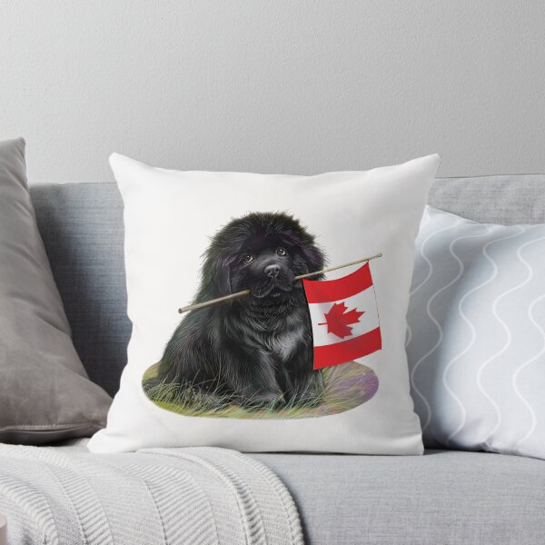 Item preview, Cachorro Newfie con bandera canadiense designed and sold by Patricia Reeder Eubank.