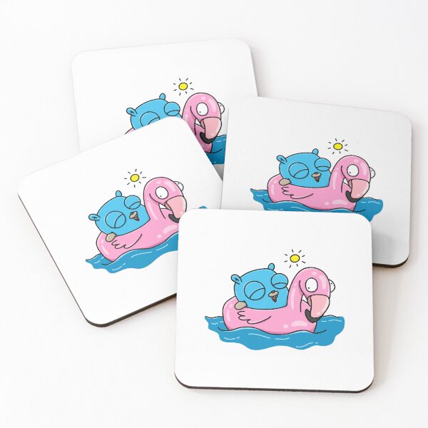 Item preview, Flamingo Swimming Gopher designed and sold by MariaNinfa.