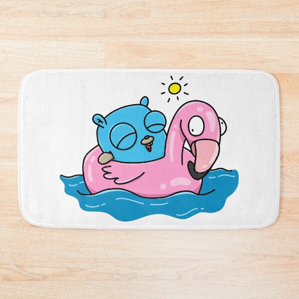 Item preview, Flamingo Swimming Gopher designed and sold by MariaNinfa.