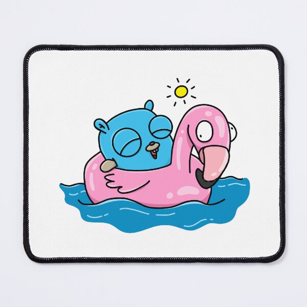 Item preview, Flamingo Swimming Gopher designed and sold by MariaNinfa.