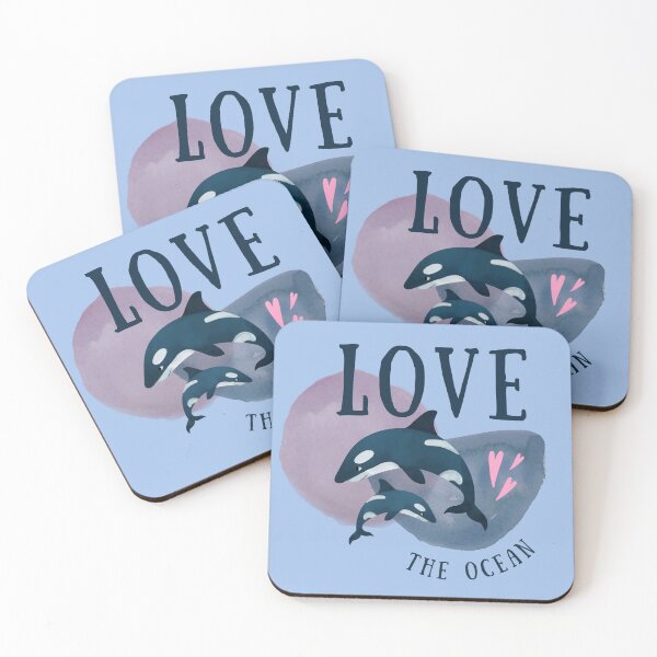 Item preview, Love the Ocean - Orca Whales designed and sold by LandSeaDesigns.