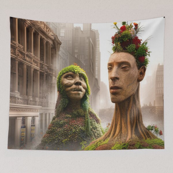 Item preview, Two rooted men in town designed and sold by Reunimage.