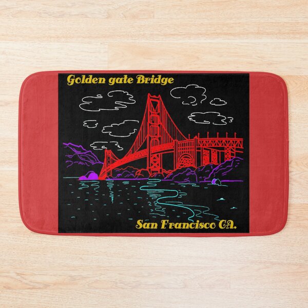 Item preview, Colorized Drawing of The Golden Gate Bridge, San Francisco, CA, designed and sold by mturns57.