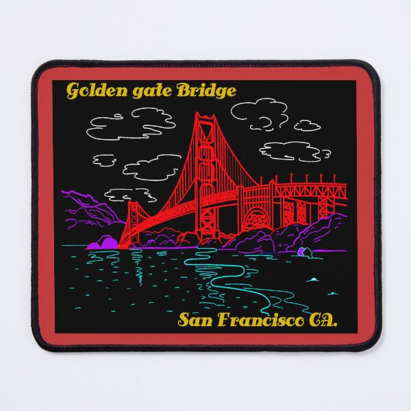 Item preview, Colorized Drawing of The Golden Gate Bridge, San Francisco, CA, designed and sold by mturns57.