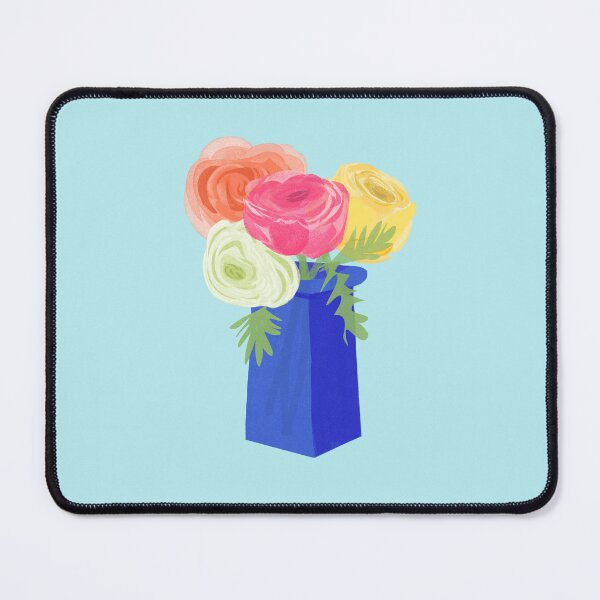 Item preview, Ranunculus in a Blue Vase designed and sold by Christine Philbrick.