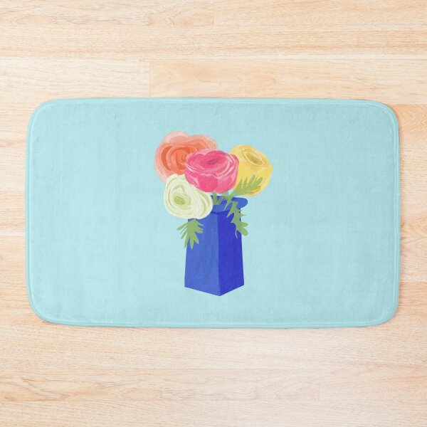 Item preview, Ranunculus in a Blue Vase designed and sold by Christine Philbrick.