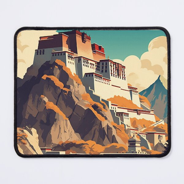 Item preview, Potala Palace, Tibet | Retro Art designed and sold by DigitalDugong.