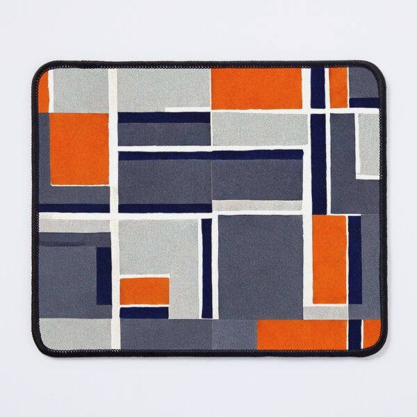 Item preview, Large Orange and Blue Abstract designed and sold by melridger.