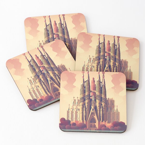 Item preview, Sagrada Familia, Barcelona | Retro Art designed and sold by DigitalDugong.