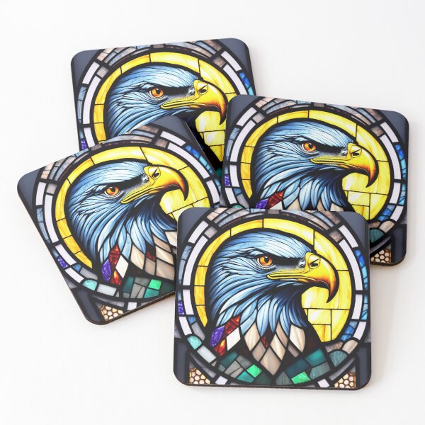 Item preview, Stained Glass Eagle Head designed and sold by DBSR-LLC.