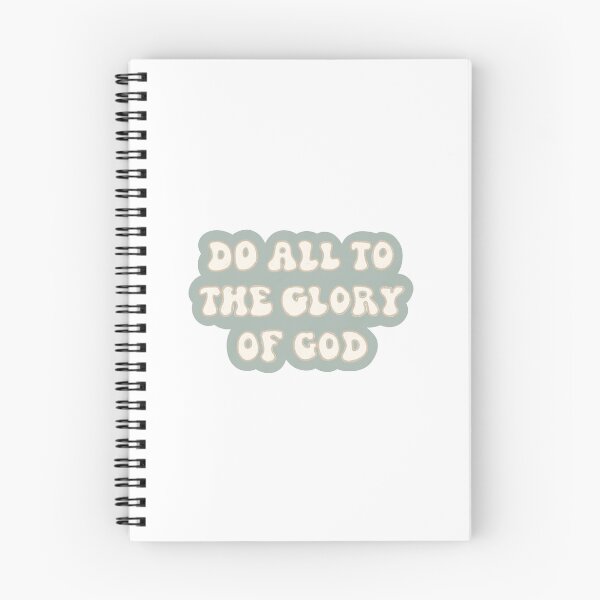 Item preview, do all to the glory of God bubbly letters designed and sold by Kborek112.