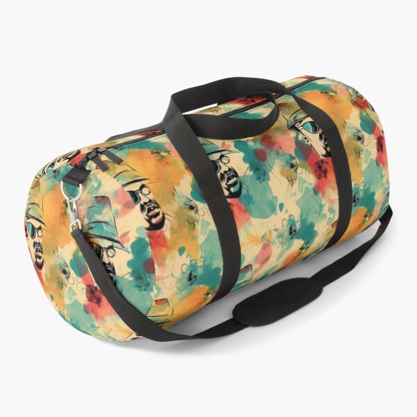 Item preview, Vintage Hyphy: Too Short Watercolor Pattern | Teal, Red, & Yellow  designed and sold by Retro-ArtDeco.
