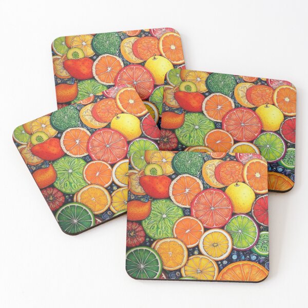Item preview, Bright Citrus Fruits Pattern designed and sold by EpicFoxArt.