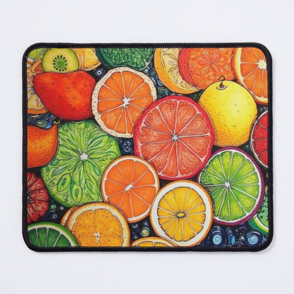 Item preview, Bright Citrus Fruits Pattern designed and sold by EpicFoxArt.