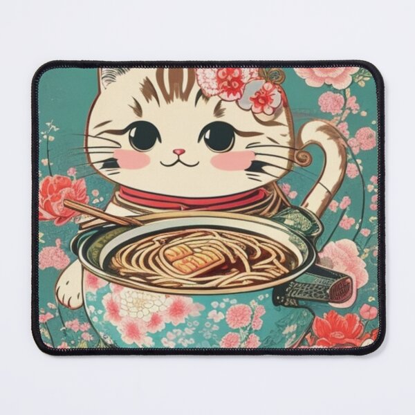 Item preview, Sakura Noodle Kitty designed and sold by Kwitirashope ⭐⭐⭐⭐⭐⭐⭐.