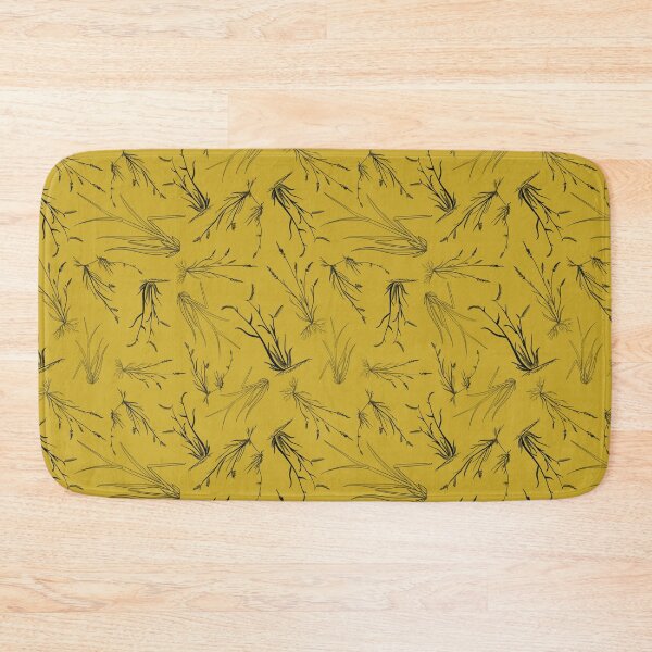 Item preview, Grasses pattern – retro yellow designed and sold by kvictoria1.