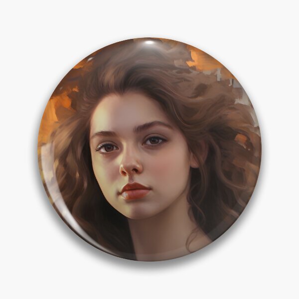 Item preview, Reflections of Reality: Serene Portrait of a Woman in Oil Brushstrokes designed and sold by InsaneLEDP.