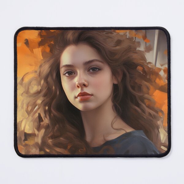 Item preview, Reflections of Reality: Serene Portrait of a Woman in Oil Brushstrokes designed and sold by InsaneLEDP.