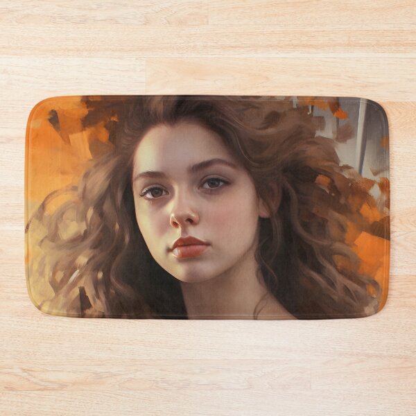 Item preview, Reflections of Reality: Serene Portrait of a Woman in Oil Brushstrokes designed and sold by InsaneLEDP.
