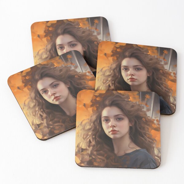 Item preview, Reflections of Reality: Serene Portrait of a Woman in Oil Brushstrokes designed and sold by InsaneLEDP.