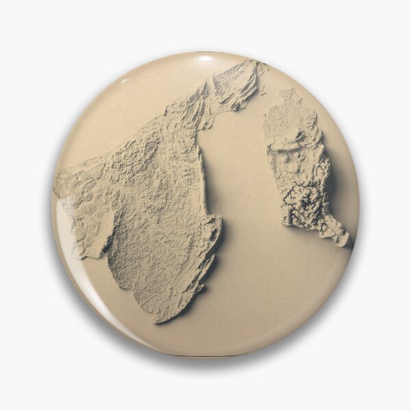 Item preview, Brunei Shaded Relief Map 3D digitally-rendered designed and sold by ThinkAboutMaps.