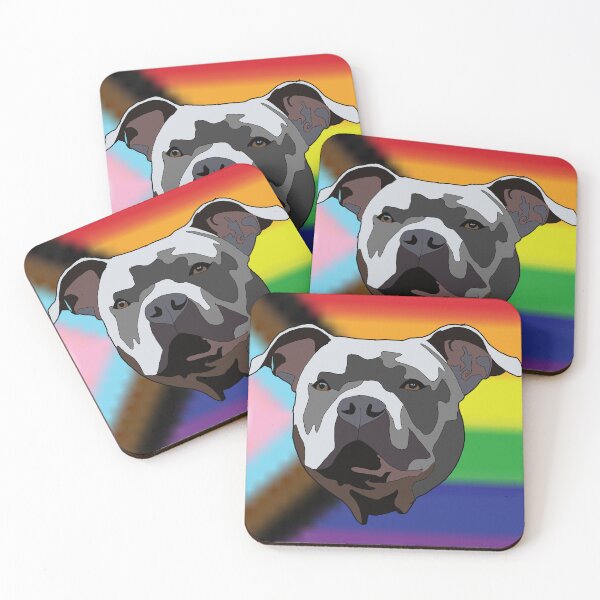 Item preview, Copy of Progress grey pitbull  designed and sold by LeahcarsArt.