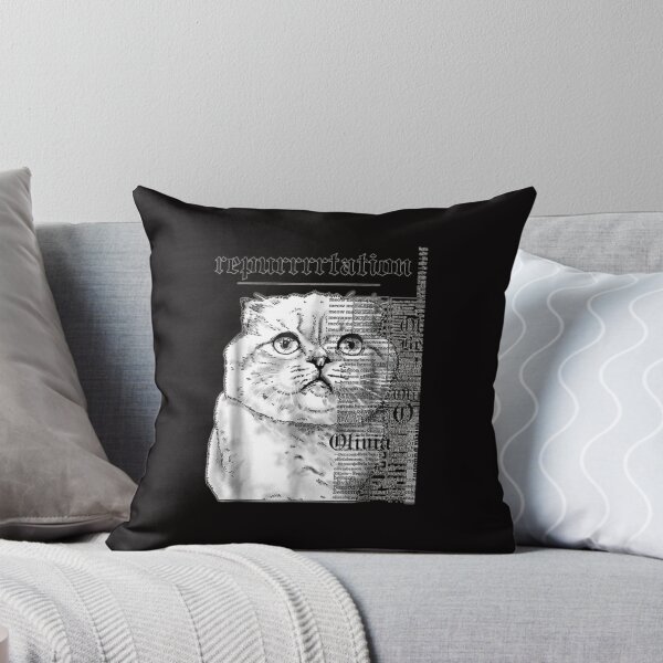 Item preview, Taylor White Cat Tee Swift Rep Tour designed and sold by SteveKubi.