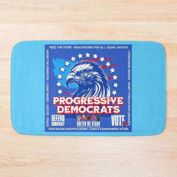 Item preview, PMD00901 Progressive Movement Designs patriotic American eagle design shows you support democracy progressive goals for Progressives Democrats Independents Liberals designed and sold by ProgressiveLeft.