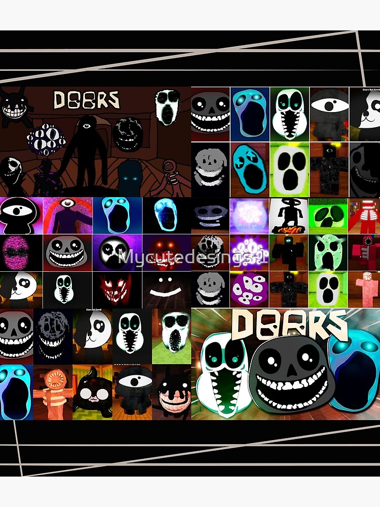 Composition of multiple Posters of (DOORS-ROBLOX) Backpack. Halloween Baby  One-Piece for Sale by Mycutedesings-1